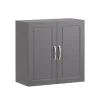 SoBuy Væghængt møbel med 2 døre i mørkegrå 60x30x60cm, moderne FRG231-DG