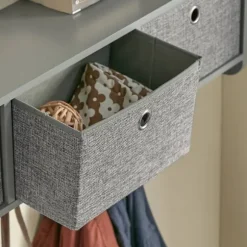 SoBuy Vægmonteret knagerække med 3 hylder i grå 100x20x31cm, moderne FRG282-HG