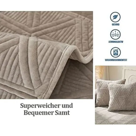 Sofa / Sovesofa Betræk, Sofa Betræk L Form/U Form/Hjørnesofa 3/2/1 Personers, Sofa Kastetæppe, Varmt Super Blødt Velour Sofa Beskyttelsestæppe Gray 70*150cm | Fyndiq