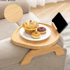 Sofa Armbordsbakke med 360 graders rotation til spisning, rund