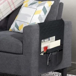 Sofa armlæn organizer fjernbetjening holder ikke-lænestol holder til sofa recliner med 5 lommer