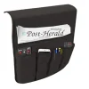 Sofa Armrest Hængende Opbevaringspose Fjernbetjening Snack Tidy Organiser Hjem（sort）