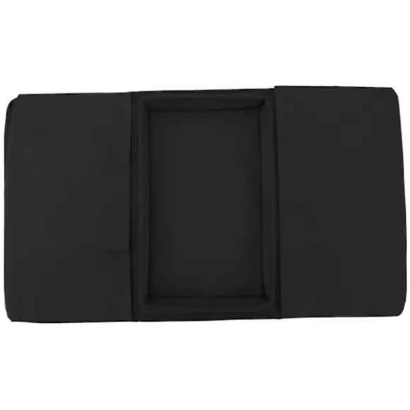 Sofa Bakke Armlæn Opbevaringsholder Bord 600D Oxford stof sidelommer til sofa Sort