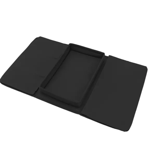 Sofa Bakke Armlæn Opbevaringsholder Bord 600D Oxford stof sidelommer til sofa Sort