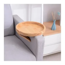 Sofa bakke bord sofa armlæn klemme på bakke træ sofa bakke praktisk tv bakke til fjernbetjening kaffe