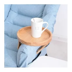 Sofa Bakke Bord Sofa Armlæn Clip-on Bakke Træ Sofa Bakke Praktisk Tv Bakke Til Fjernbetjening Kaffe