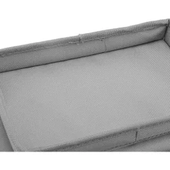 Sofa Bakke Bordklemme på Sidebord, Sammenklappeligt Sofa Armbordsbord Aftagelig Armlænsbakke til Spisning og Drikning grå-FM- gray