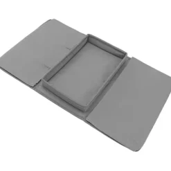 Sofa Bakke Bordklemme til Sidebord, Sammenklappeligt Sofa Armbordsbord Aftagelig Armlænsbakke til Spisning og Drikning grå-FM- gray