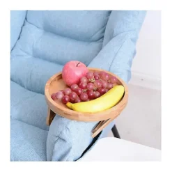 Sofa Bakkebord Sofa Armlæn Klips-på Bakke Træ Sofa Bakke Praktisk Tv Bakke Til Fjernbetjening Kaffe (FMY)