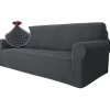 Sofa Betræk med Armlæn, Strækbar Sofa Betræk, Universal Sofa Betræk Beskytter til Katte Hunde Ridser, Skridsikker Stol Betræk, Grå