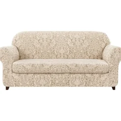 Sofa Betræk Sofa Betræk 2-delt Jacquard Damask Betræk med Se