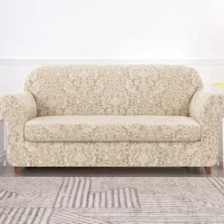 Sofa Betræk Sofa Betræk 2-delt Jacquard Damask Betræk med Se