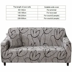 Sofa Betrækssæt Sofa Beskytter Vandafvisende Elastisk Støvbestandig Sofa Betræk Sofa Betræk Pude Sofa Måtte Beskytter 180-235cm