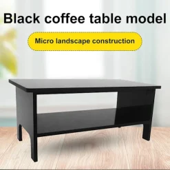 Sofa Bord Model Bred Anvendelse Yndig Akryl Dukkehus Sort Sofabord Til Ornament