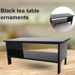 Sofa Bord Model Bred Anvendelse Yndig Akryl Dukkehus Sort Sofabord Til Ornament