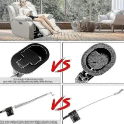 Sofa Kabel i Aluminium Legering 96cm Håndtag Recliner Udskiftning Universal Stol Reservedele Nem Installation Til Sofa Recliner Recliner Relax Stol B | Fyndiq