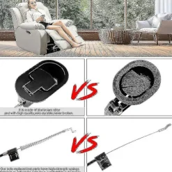 Sofa Kabel i Aluminium Legering 96cm Håndtag Recliner Udskiftning Universal Stol Reservedele Nem Installation Til Sofa Recliner Recliner Relax Stol B | Fyndiq