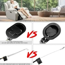 Sofa kabel i aluminiumslegering 96 cm håndtag lænestol udskiftning universal armstol reservedele nem installation til sofa lænestol afslapningsstol - B | Fyndiq