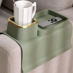 Sofa Kopholder Bakke, Spildsikker og Skridsikker Silikone Hældning