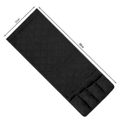 Sofa lænestol armlænsorganisator skridsikker caddy taske til sofa lænestol opbevaringstaske til telefon bøger magasiner tv-fjernbetjening .. black