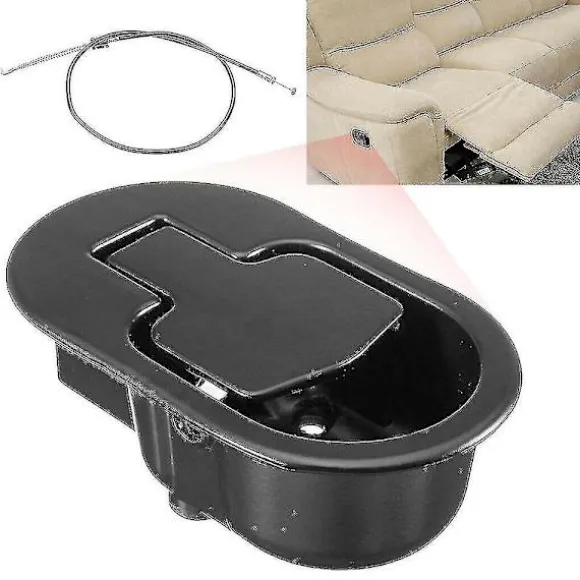Sofa Recliner Håndtag med Udløsningsgreb Tråd Black