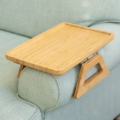 Sofaarmstøtte Klemmebakke Armlænsbakke Bærbart Bord Sidebord Sofabord Sofabakke Til Muffin Kaffe-XF32-