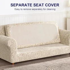 Sofabetræk 2-delt Jacquard Damask Betræk wi,ZQKLA