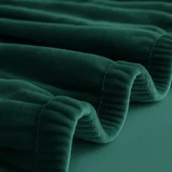 Sofabetræk hjørnesofa elastisk velour grøn 190-230 cm + 1 pudebetræk