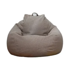 SofabetrækHelt nyt Ekstra Stort Sækkestole Sofa Betræk Indendørs Lazy Lounger Til Voksne Børn Hotsale! 90 * 110cm Brown