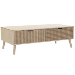 Sofabord - Boho - Brun - MDF, Gran - 120 cm