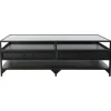 Sofabord - Loft - Sort - Metal - Glas