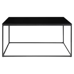 Sofabord - NINO - Træ og metal - Rektangulært - Moderne - Design Svart
