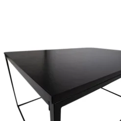 Sofabord - NINO - Træ og metal - Rektangulært - Moderne - Design Svart