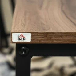 Sofabordsæt Med 2 Sideborde I Industrielt Design, Stuebord Med Trælook, Stål, Natur