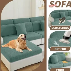 Sofahynde Betræk, Strækbart, Elastisk Hyndebetræk, Sofahyndebetræk, Universal Sofahyndebetræk, Sofahynde Sofabetræk Gray Backrest size L