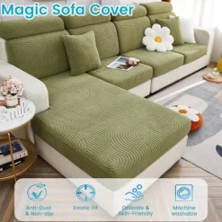 Sofahyndebetræk, Universal Stretch Sofabetræk L Form, Hjørnesofabetræk, Sofahyndebeskytterbetræk (Produkt som vist på Figur 3)
