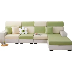 Sofahynder, Alt Inklusivt Universal Ryglæn Sofahynde Betræk (Grøn, Stor Dobbelt Sædebetræk)