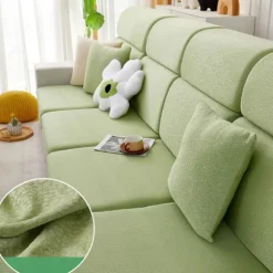 Sofahynder, Alt Inklusivt Universal Ryglæn Sofahynde Betræk (Grøn, Stor Dobbelt Sædebetræk)
