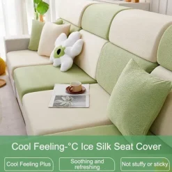 Sofahynder, Alt Inklusivt Universal Ryglæn Sofahynde Betræk (Grøn, Stor Dobbelt Sædebetræk)
