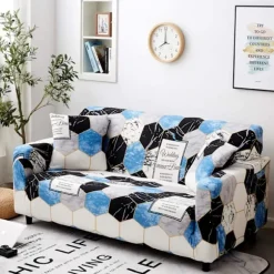 Sofaovertræk 1-delt sofaovertræk elastisk blødt stof 3-personers