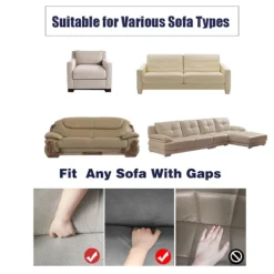 Sofaovertræk 3-personers elastisk sofaovertræk sofaovertræk