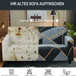 Sofaovertræk 3-personers elastisk sofaovertræk sofaovertræk