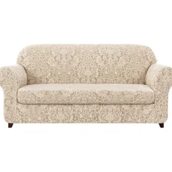 Sofaovertræk Sofabetræk 2-delt Jacquard Damask Betræk wi