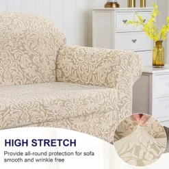 Sofaovertræk Sofabetræk 2-delt Jacquard Damask Betræk wi