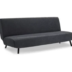 Sofaovertræk uden armlæn, elastisk skridsikkert strækbetræk blødt stof (grå)