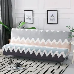 Sofaovertræk uden armlæn Stretch sofaovertræk 2-personers 3-personers uden armlæn sovesofa
