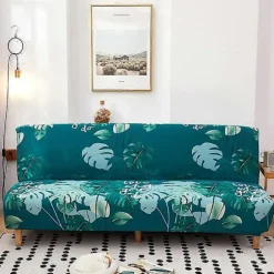 Sofaovertræk uden armlæn Stretch sofaovertræk 2-personers 3-personers uden armlæn sovesofa