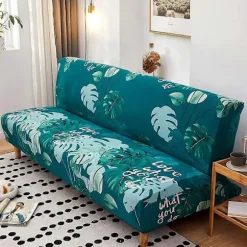 Sofaovertræk uden armlæn Stretch sofaovertræk 2-personers 3-personers uden armlæn sovesofa