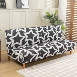 Sofaovertræk uden armlæn til sovesofa uden armlæn, 190-210 cm