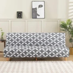 Sofaovertræk uden armlæn til sovesofa uden armlæn, 115-145 cm